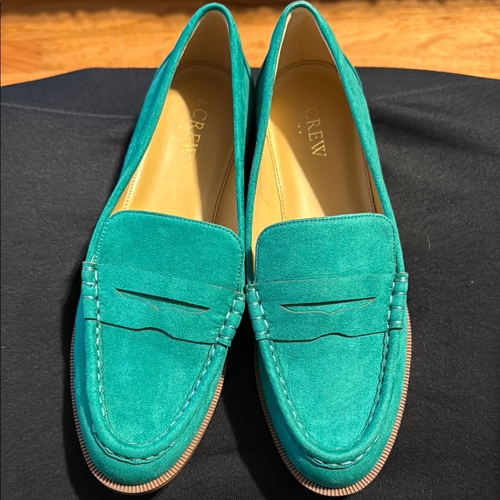 J. Crew Women's Green Loafers 8.5 Women’s